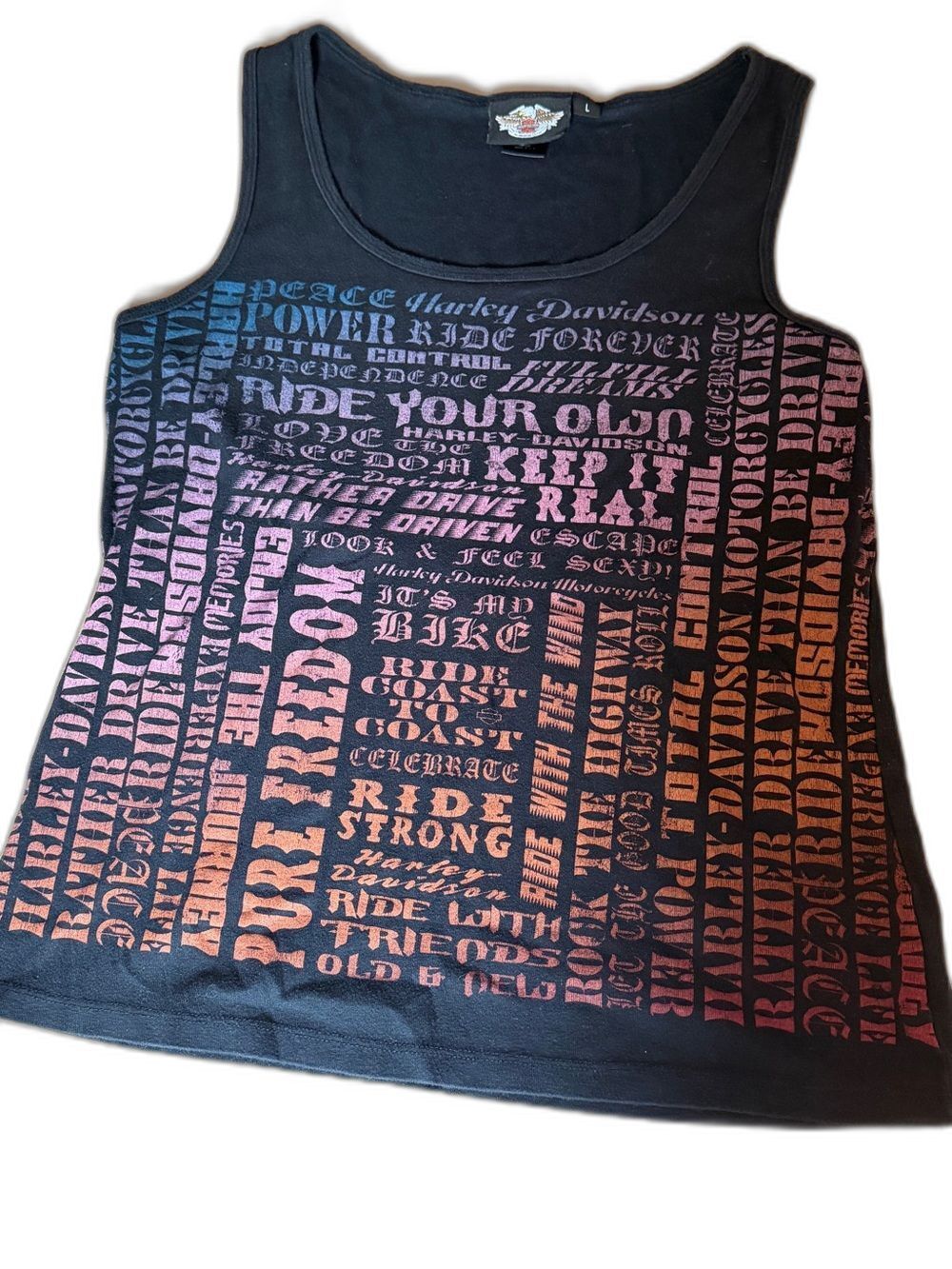Harley-Davidson Celebrate Women Riders 2009 Graphic Cotton Tank Top Women’s L